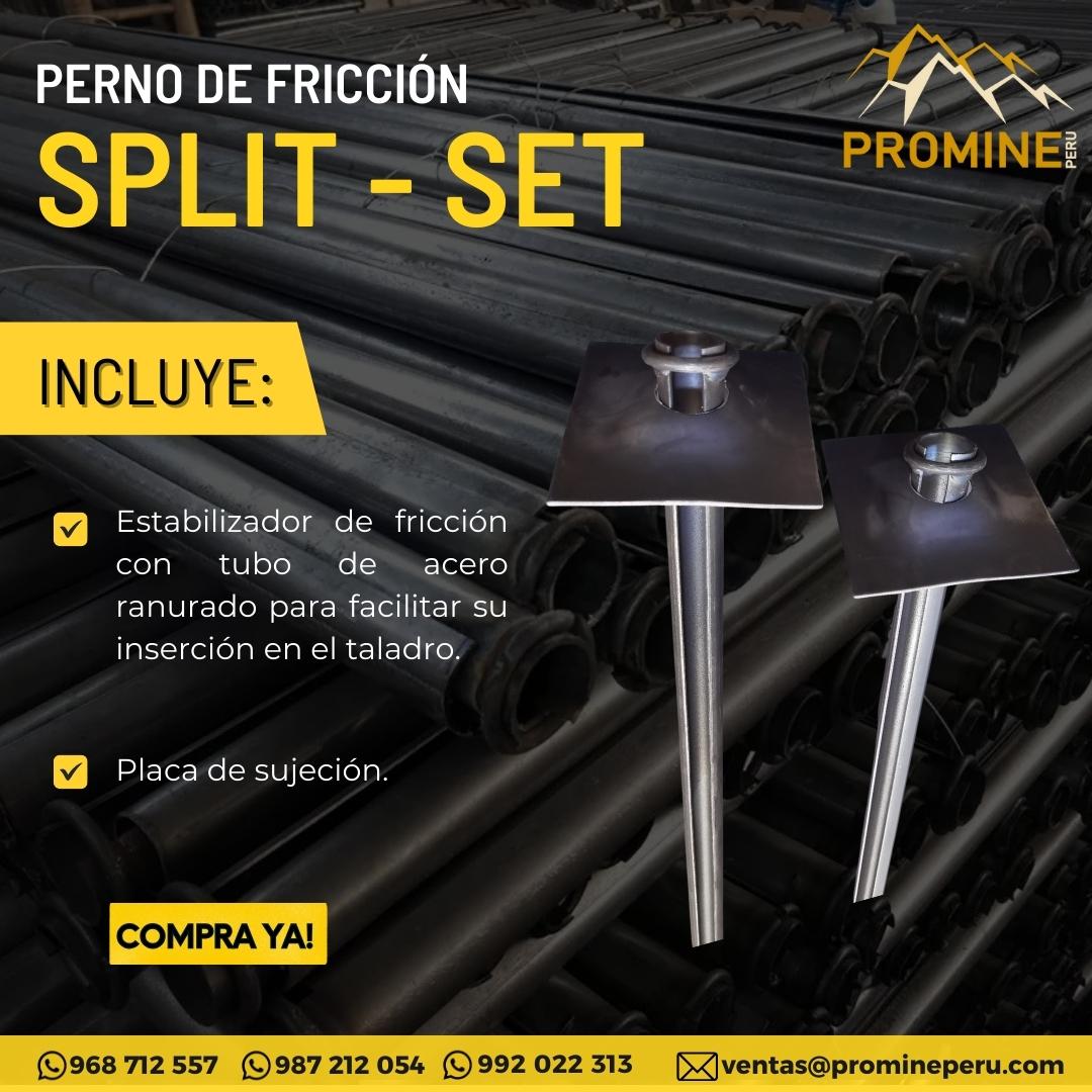 SPLIT SET-PERNO DE FRICCION Y ANCLAJE EN MINAS